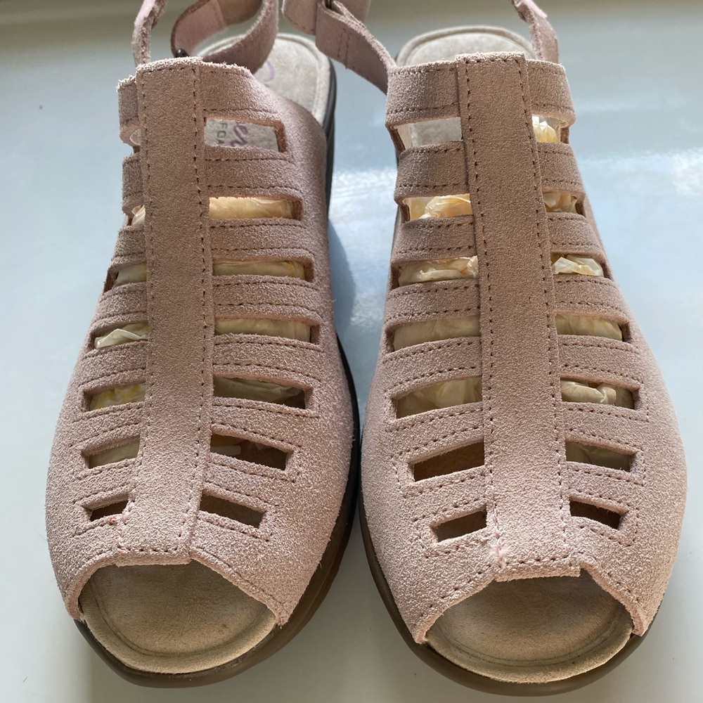 Skechers Wedge Sandal Light Pink/Mauve 8.5 Medium
